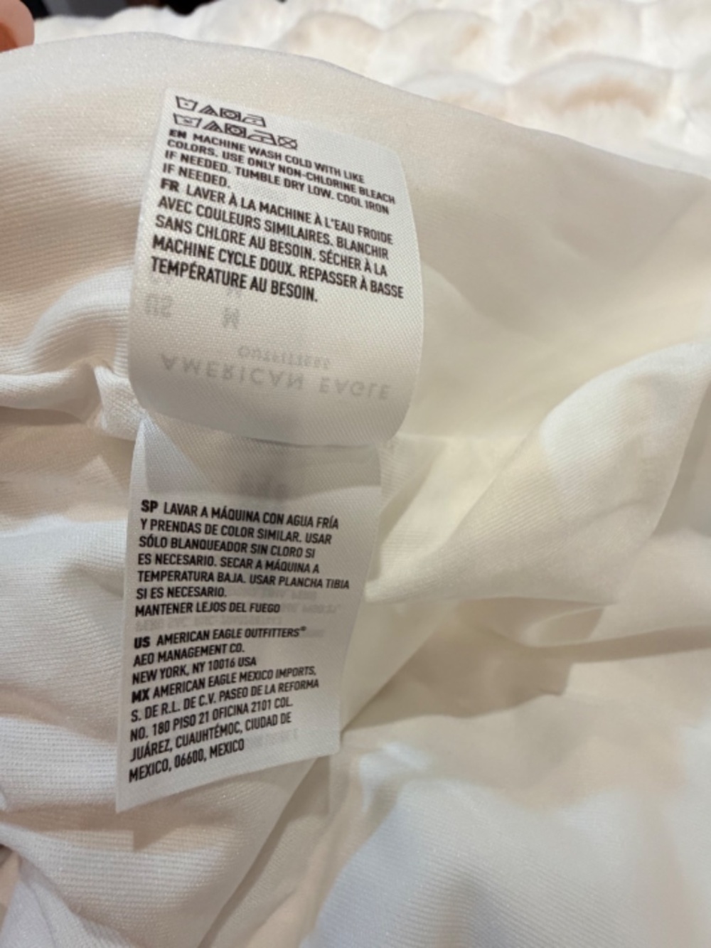 American Eagle White Flowy‎ Shorts Women’s Medium Boho Cottagecore Summer - Picture 6 of 7
